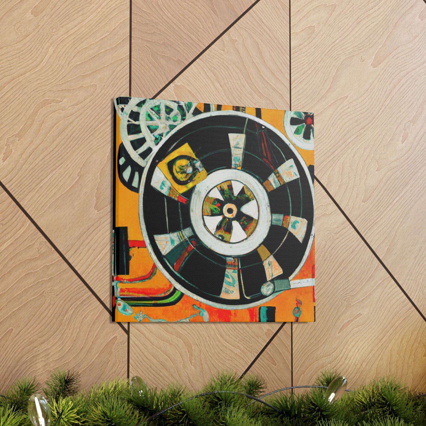 "Reel to Reel Deco" - Canvas