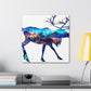 Elk in Art Deco - Canvas