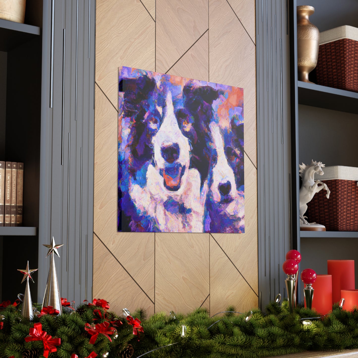 "Border Collie Impressionism" - Canvas