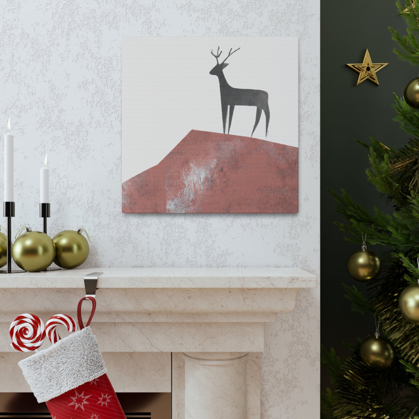 Deer in Simplicity - Canvas