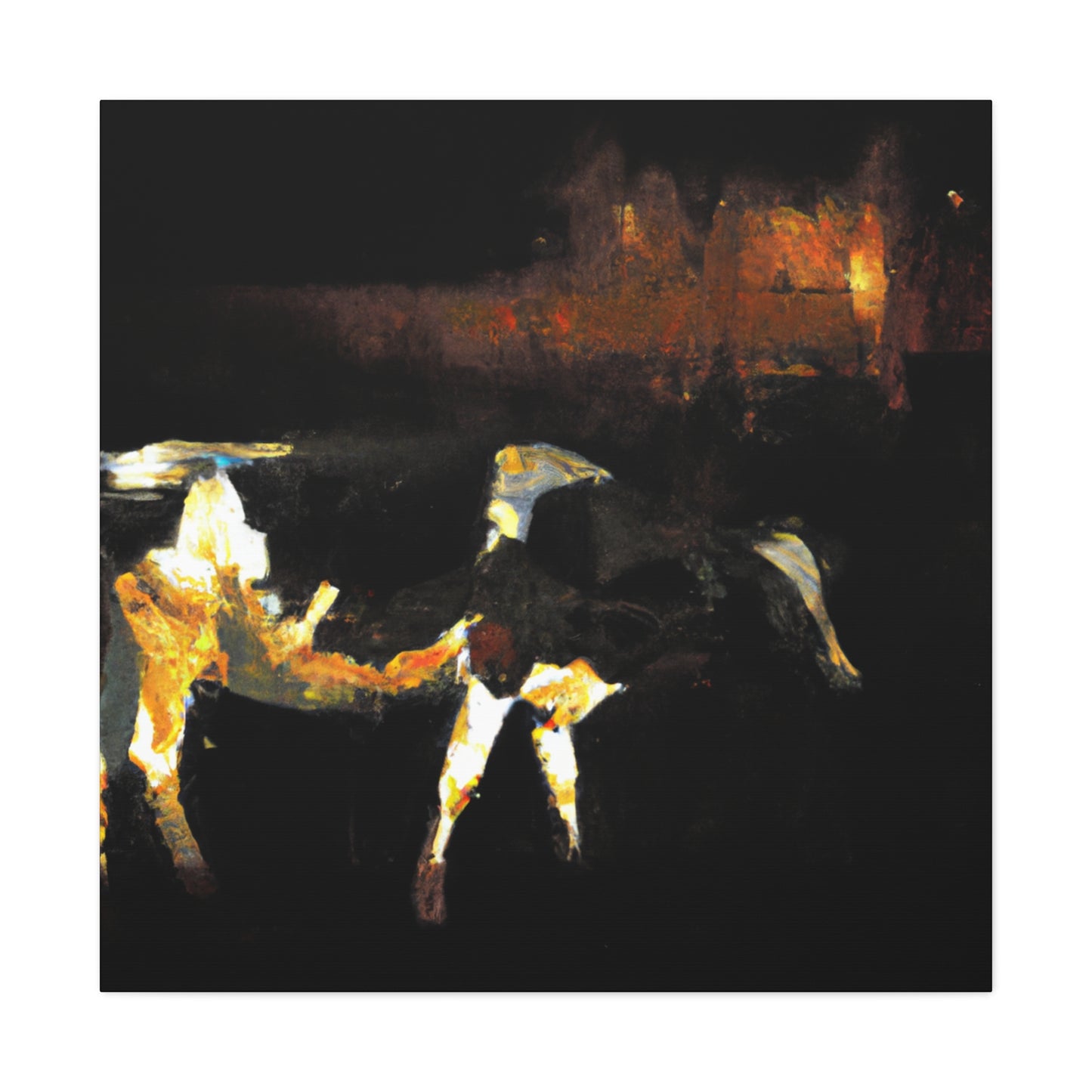 Milky White Dairy Cow - Canvas