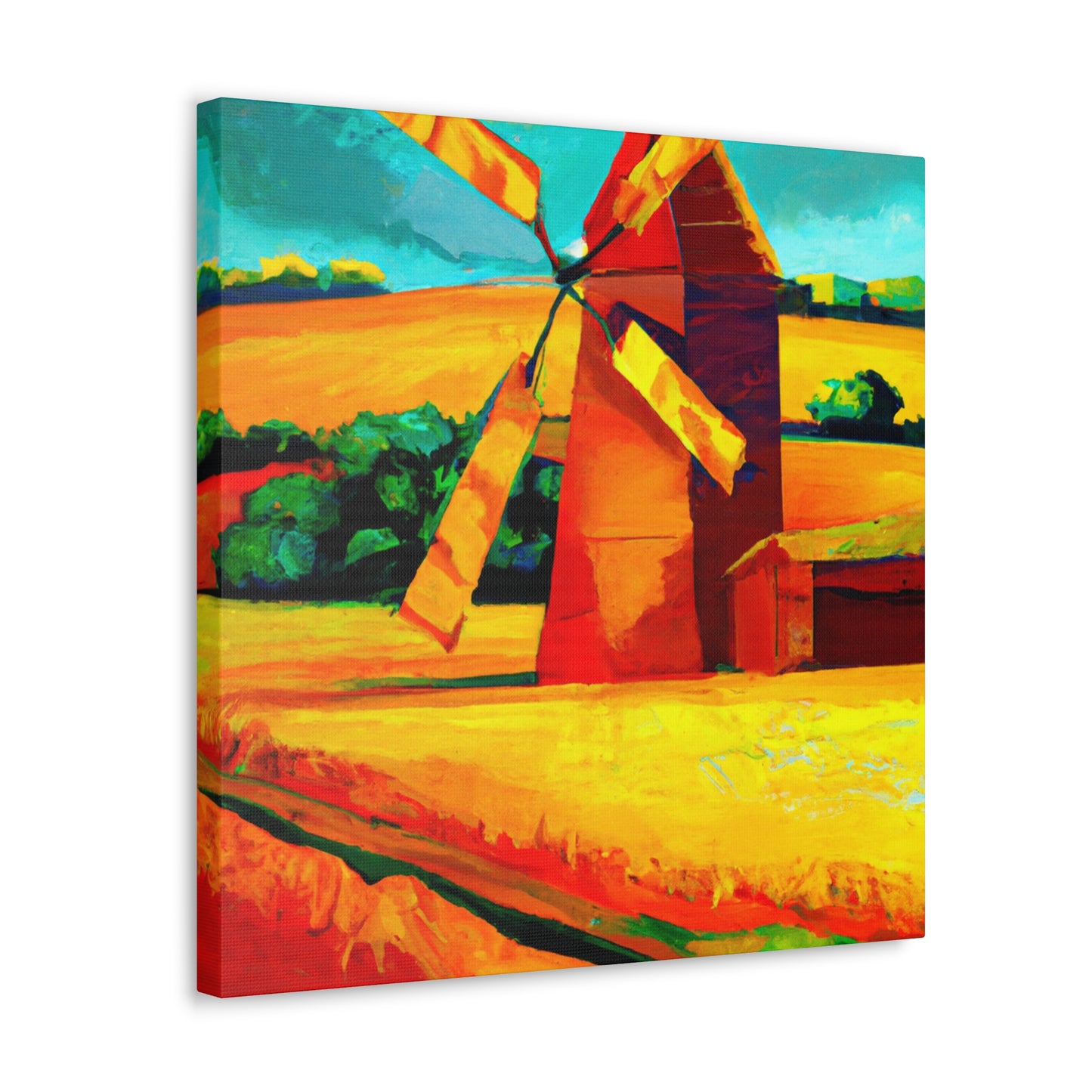 "Windmill on the Horizon" - Canvas