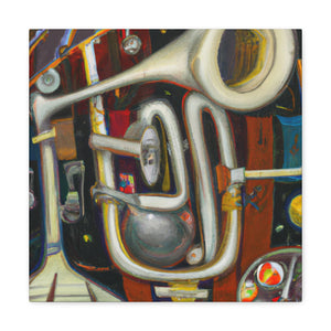 "Brassy Surreal Trumpet" - Canvas