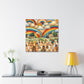 Whimsical Sky of Colors - Canvas