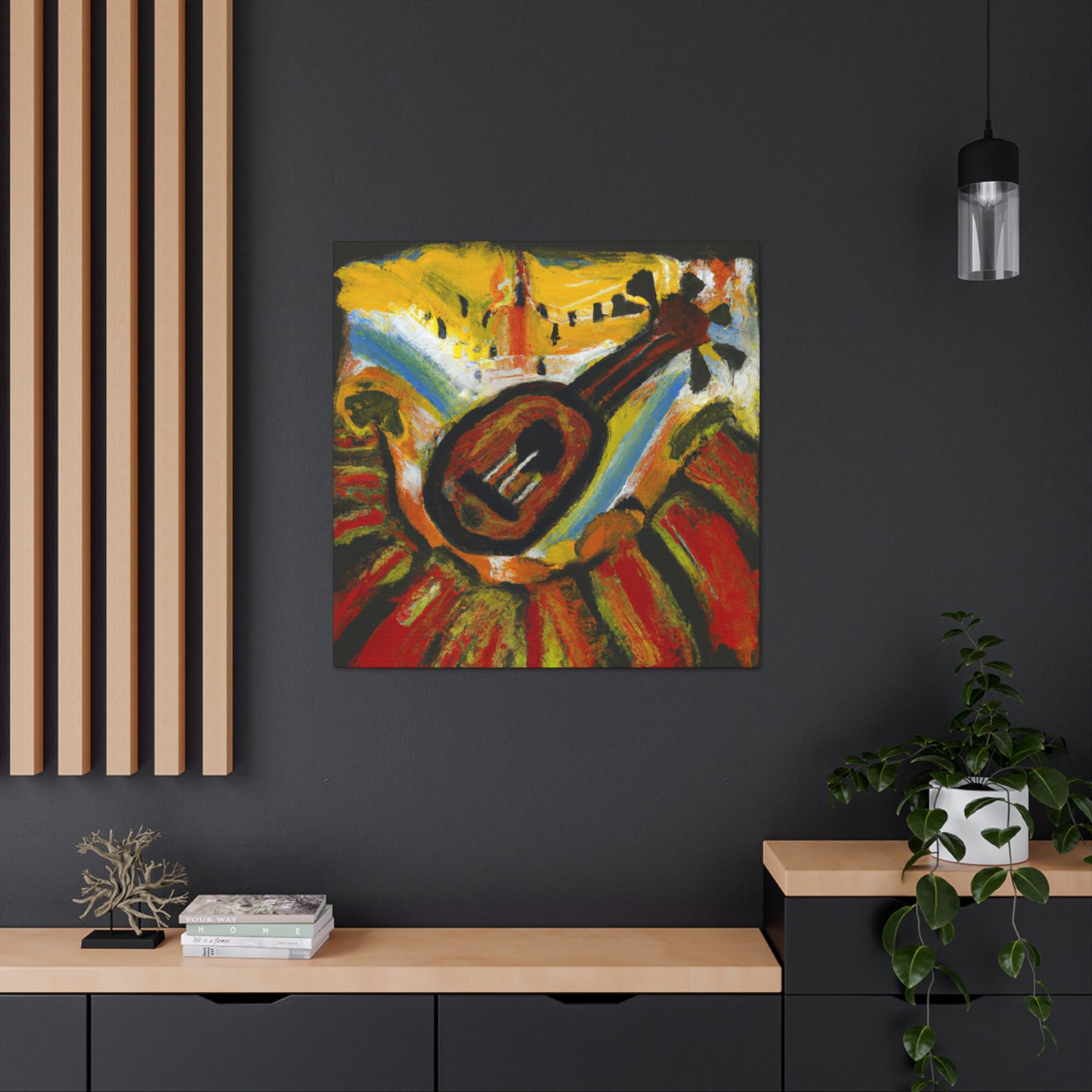 Ukelele Splendour Ablaze - Canvas