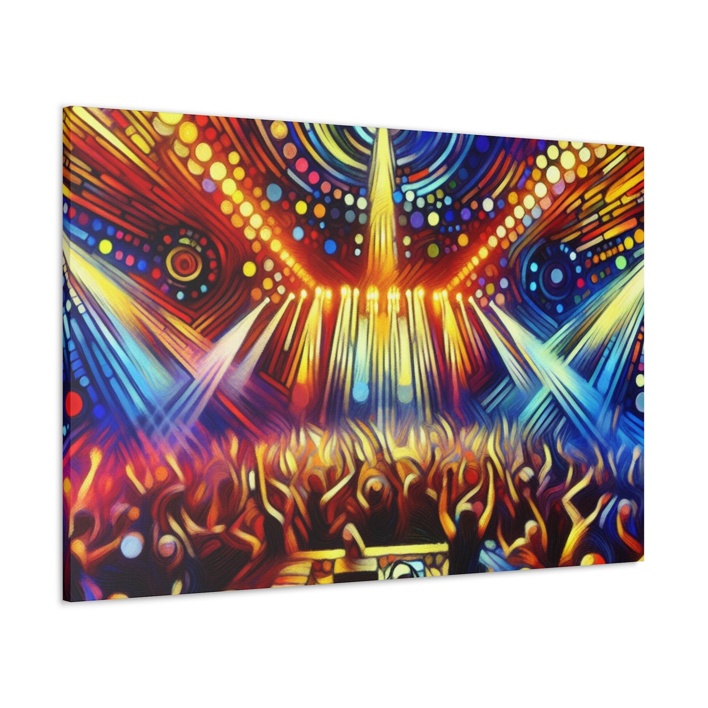 Rhythmic Night Reverberation - Canvas