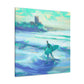 "Surfing on Sunshine Waves" - Canvas