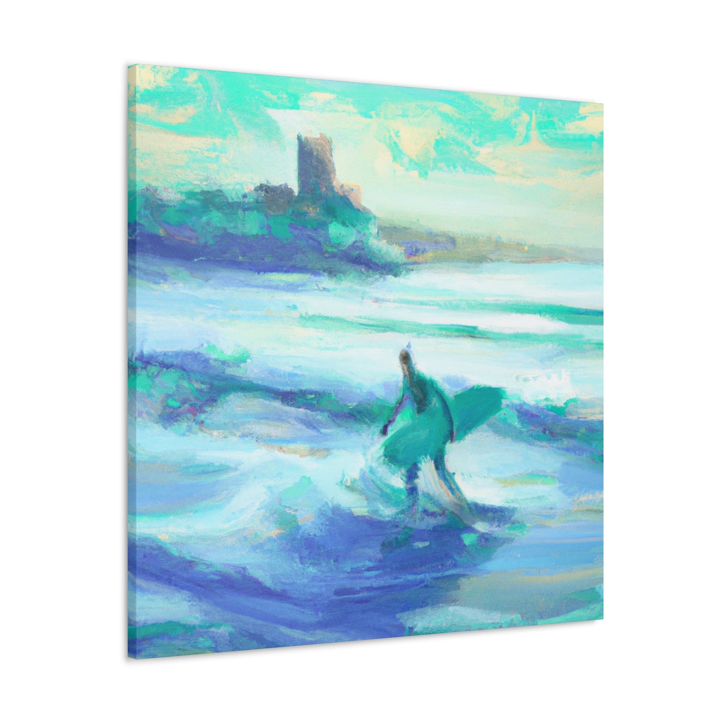 "Surfing on Sunshine Waves" - Canvas