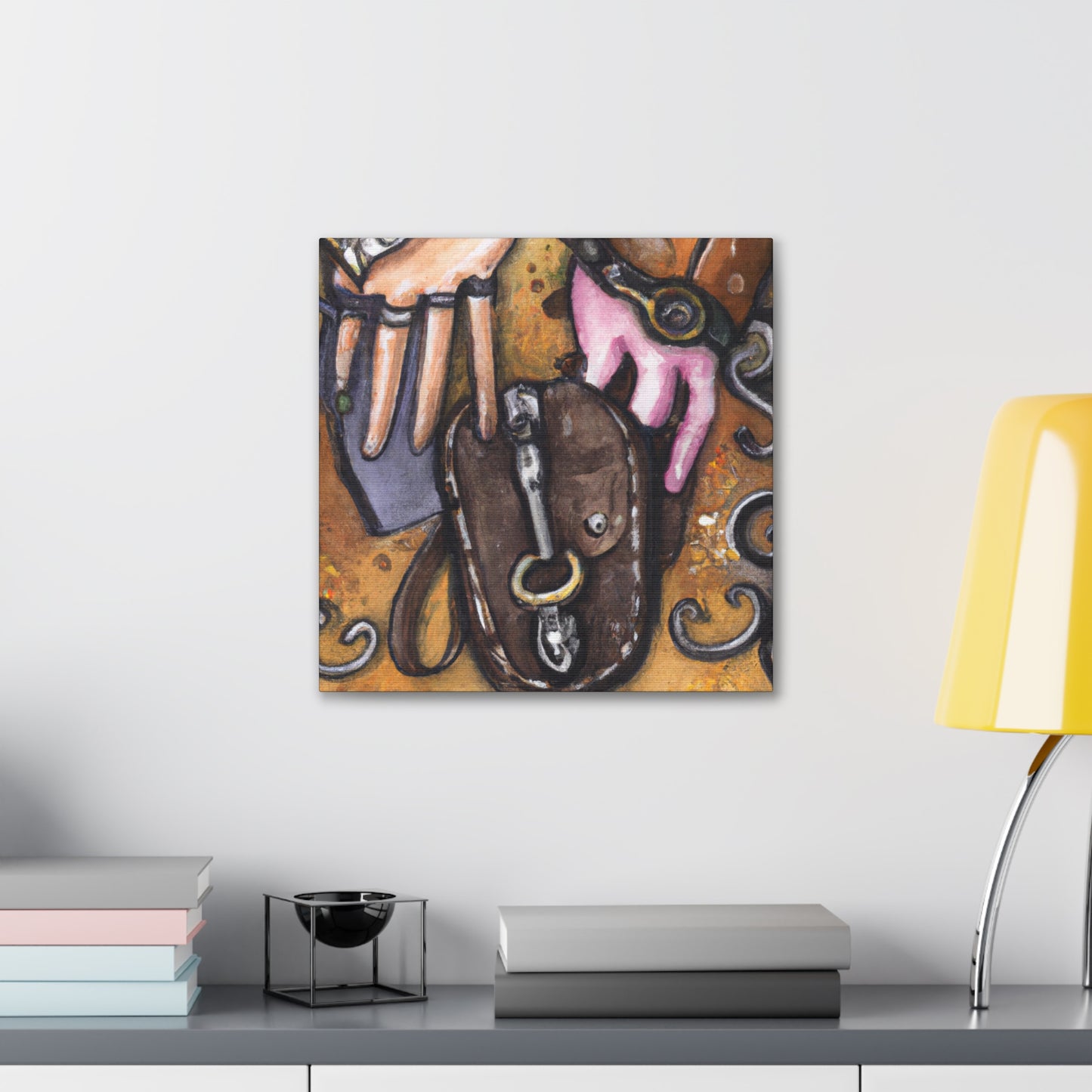 "Stirrups at Sunset" - Canvas