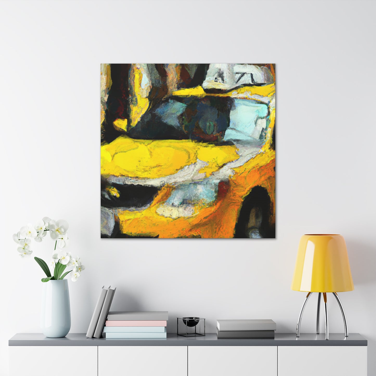 Taxi in the City - Canvas