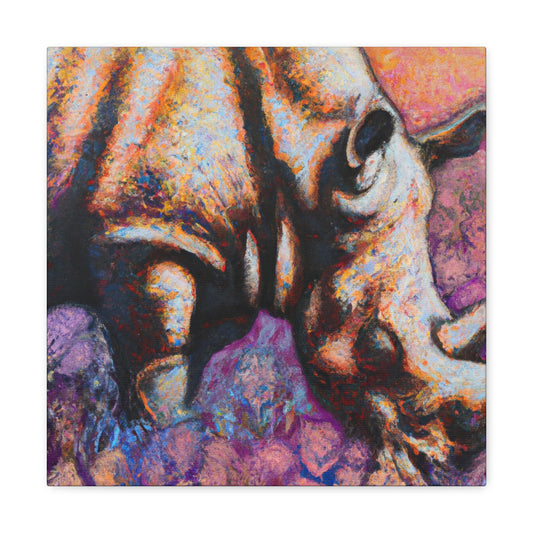 "Majestic Rhinoceros Serenity" - Canvas