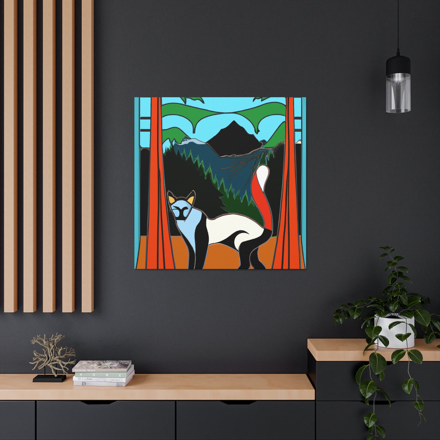 "Marten under the Moonlight" - Canvas