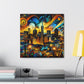 "Gilded City Symphony" - Canvas