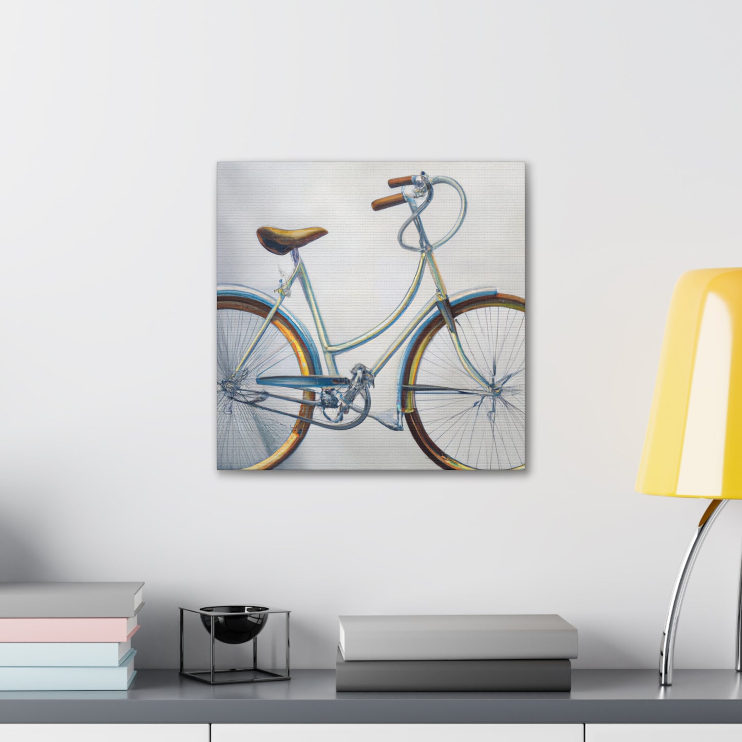 "Cycling into Daylight" - Canvas