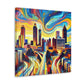 Peachtree Ascending Skyscrapers - Canvas