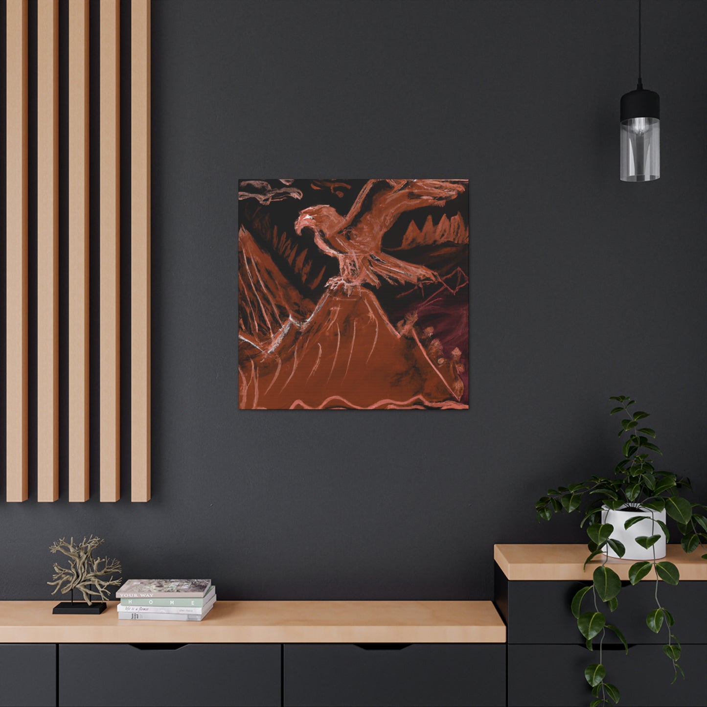 "Golden Eagle Triumphant" - Canvas