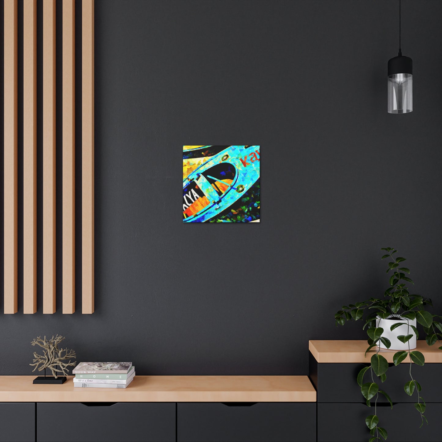 Kayaking in Art Deco - Canvas