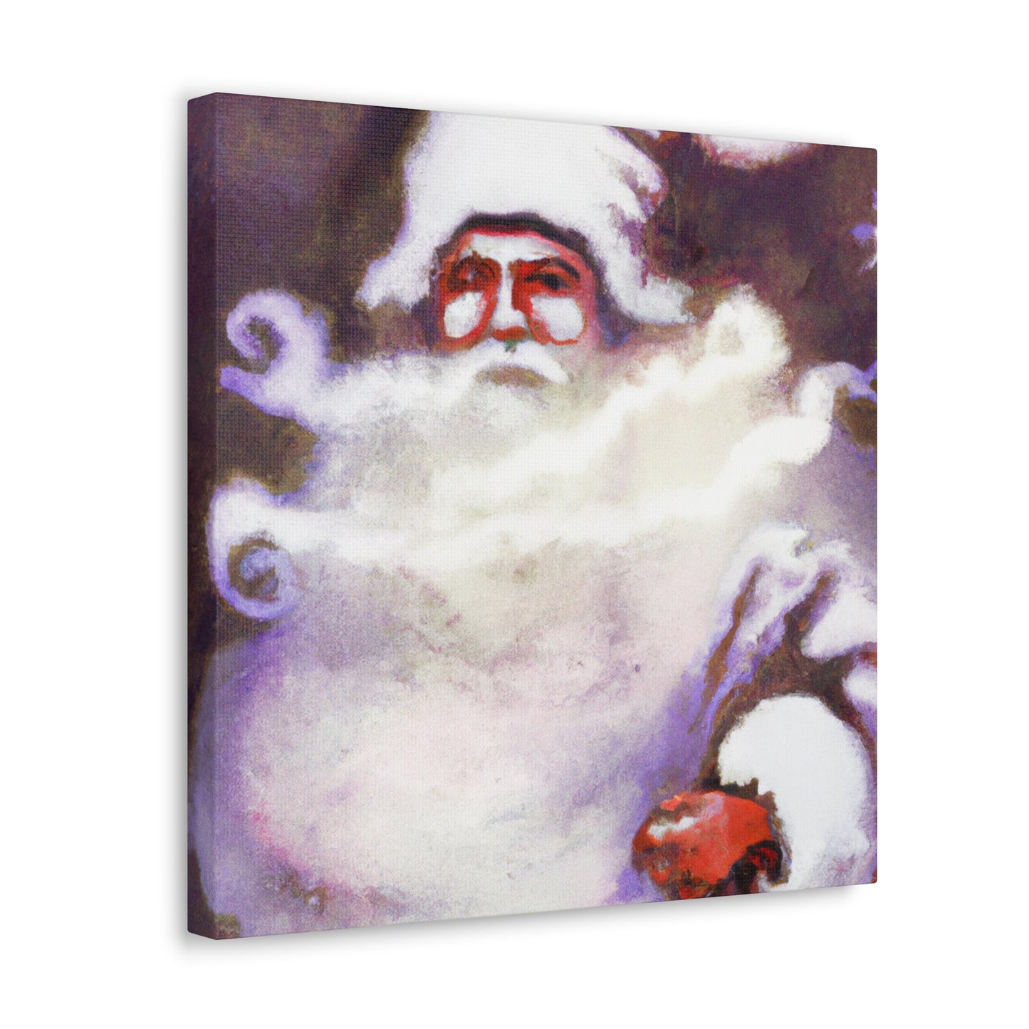 "Santa Claus Blooming Joy" - Canvas