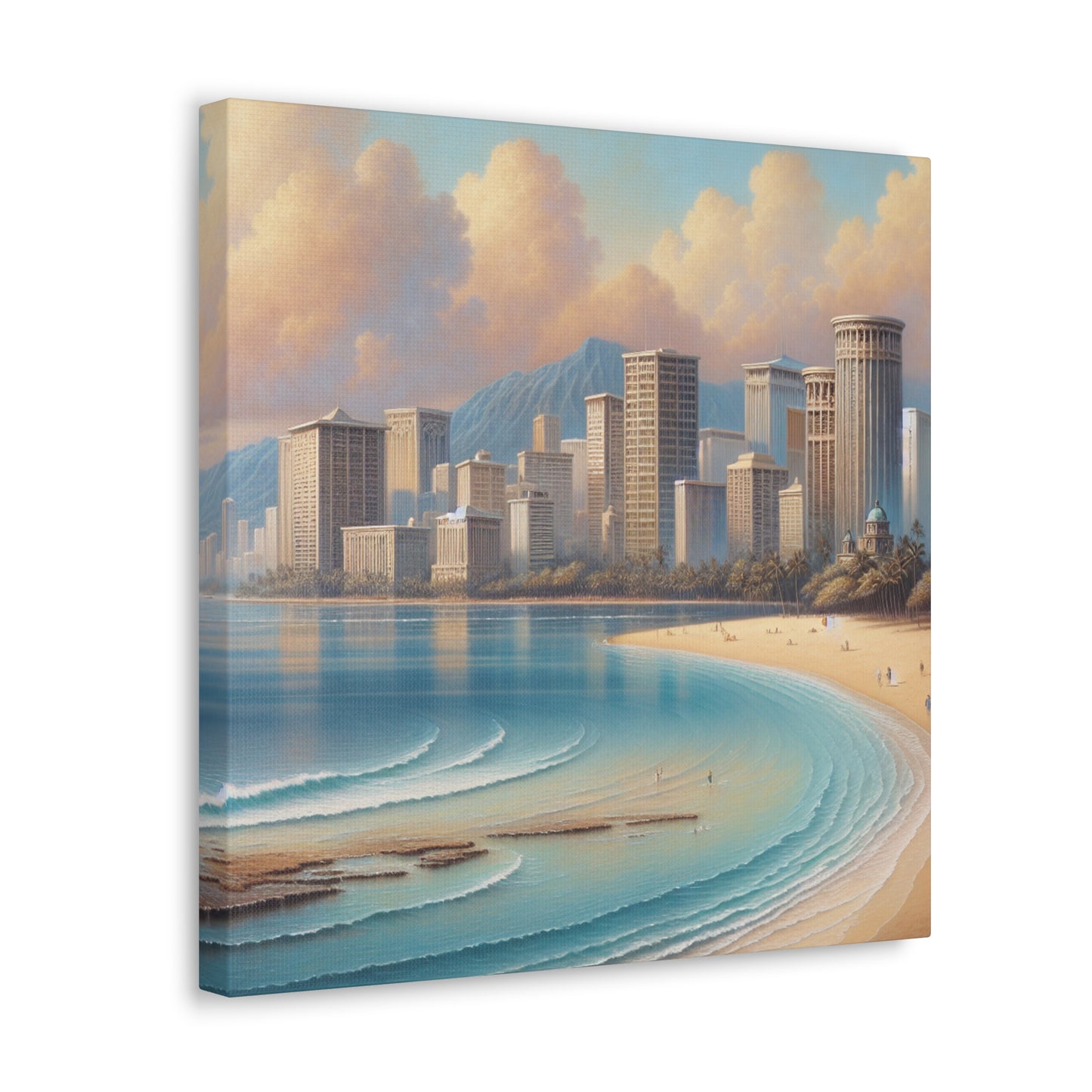 "Serene Paradise Shores" - Canvas