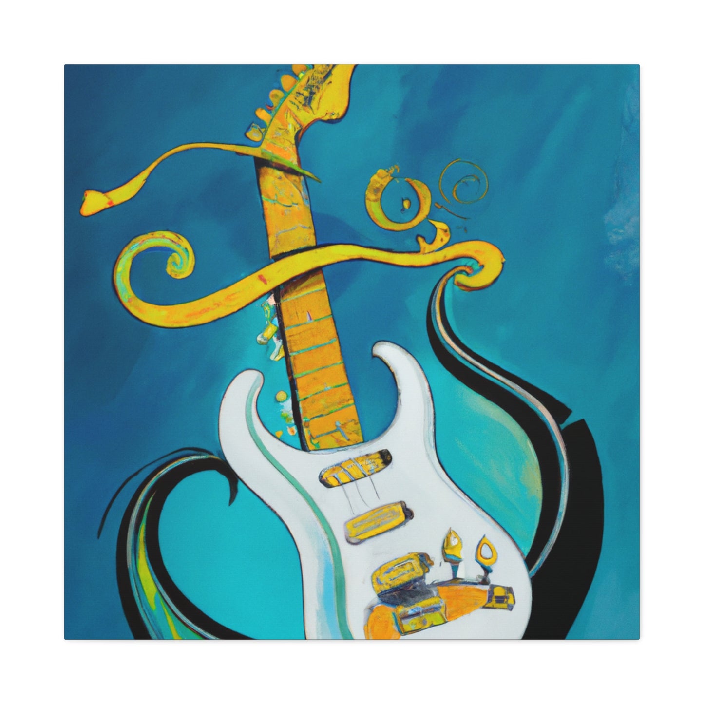 Fender in Art Nouveau - Canvas