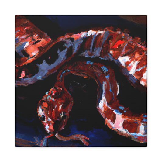 "Corn Snake Expressionism" - Canvas