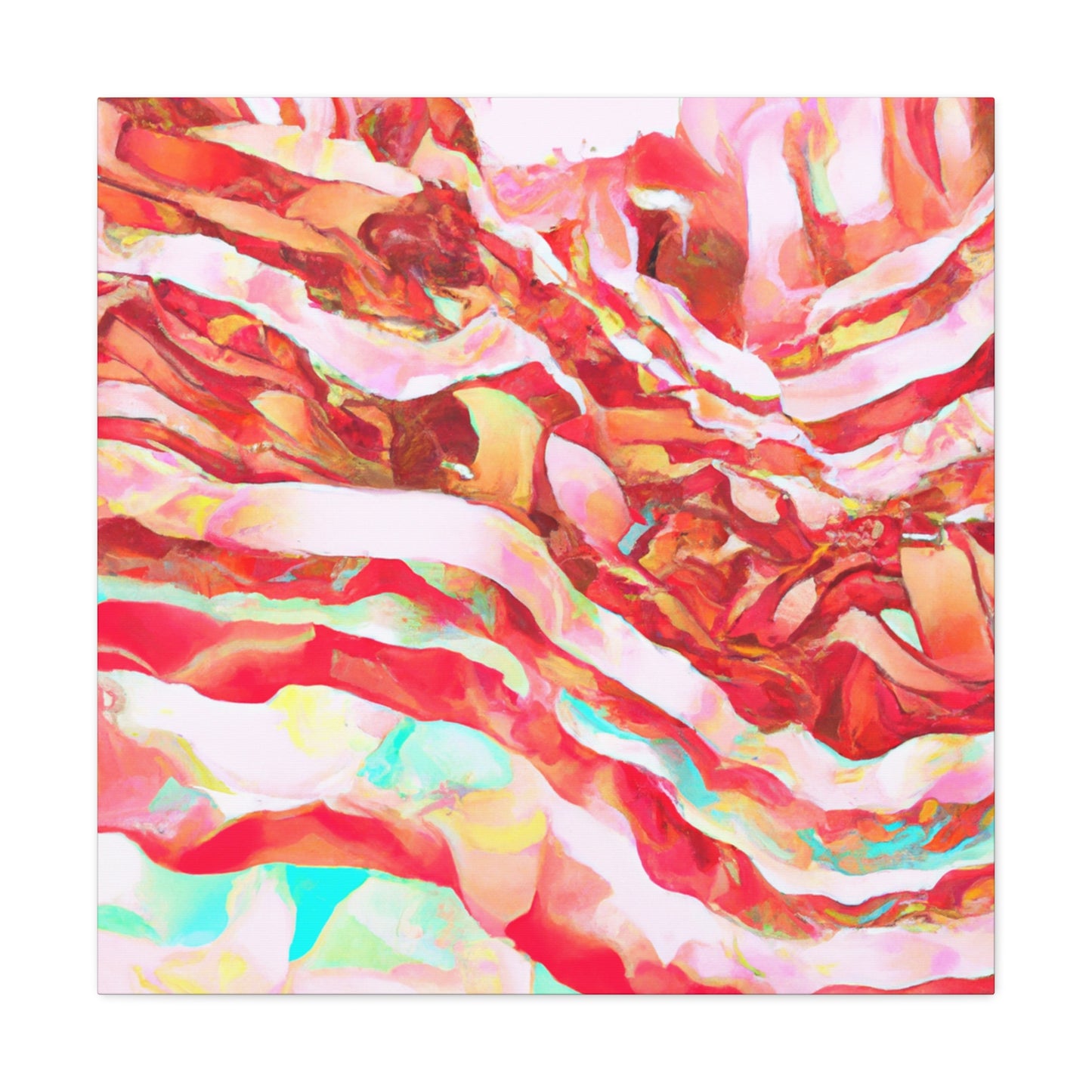 "Bacon in Bloom Art" - Canvas