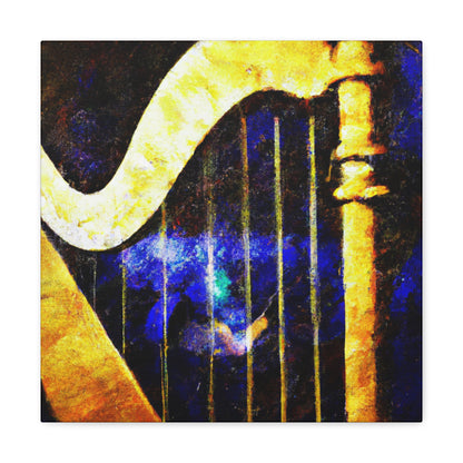 Harp Symphony in Blue - Canvas