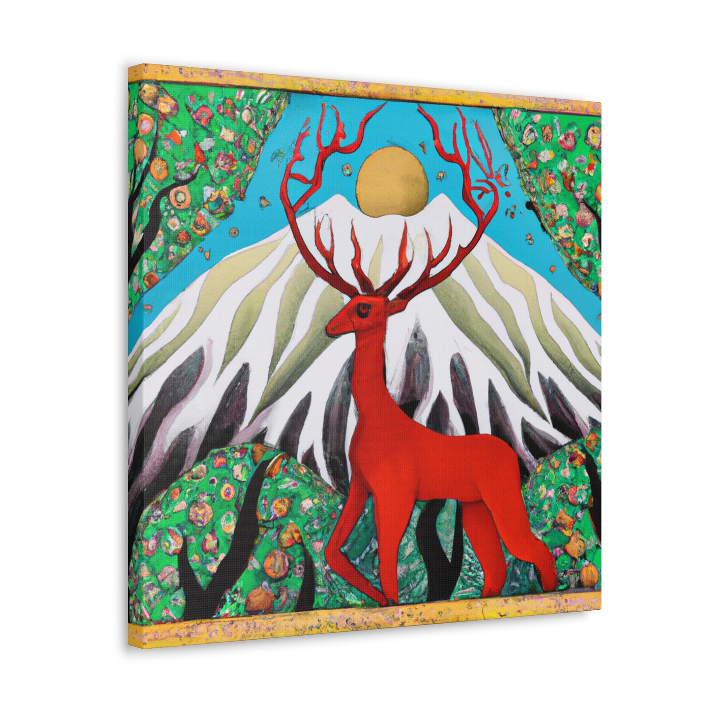 Deer in Deco Style - Canvas