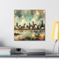 "Cityscape Symphony: St. Louis" - Canvas