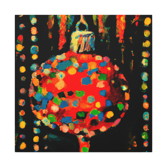 "The Christmas Ornament Contrast" - Canvas