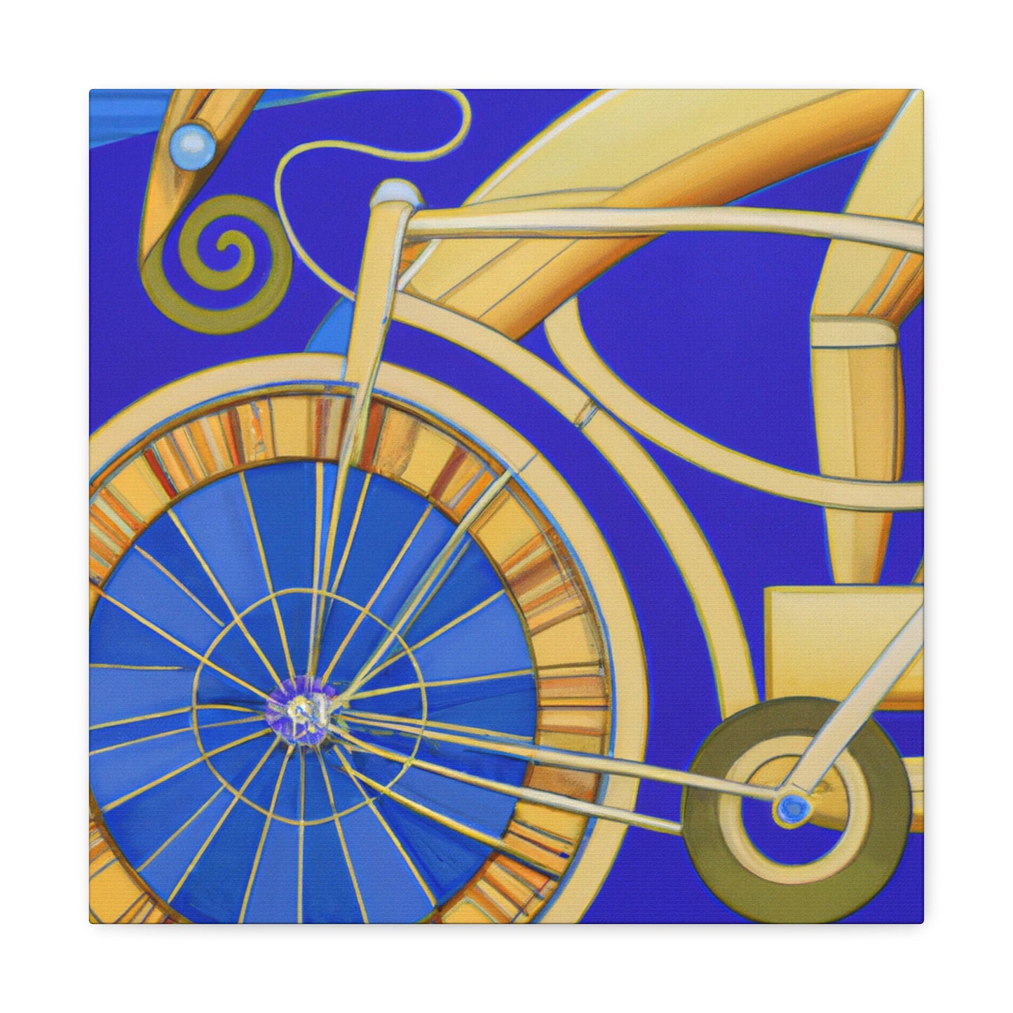 Racing Bicycle Sunset - Canvas