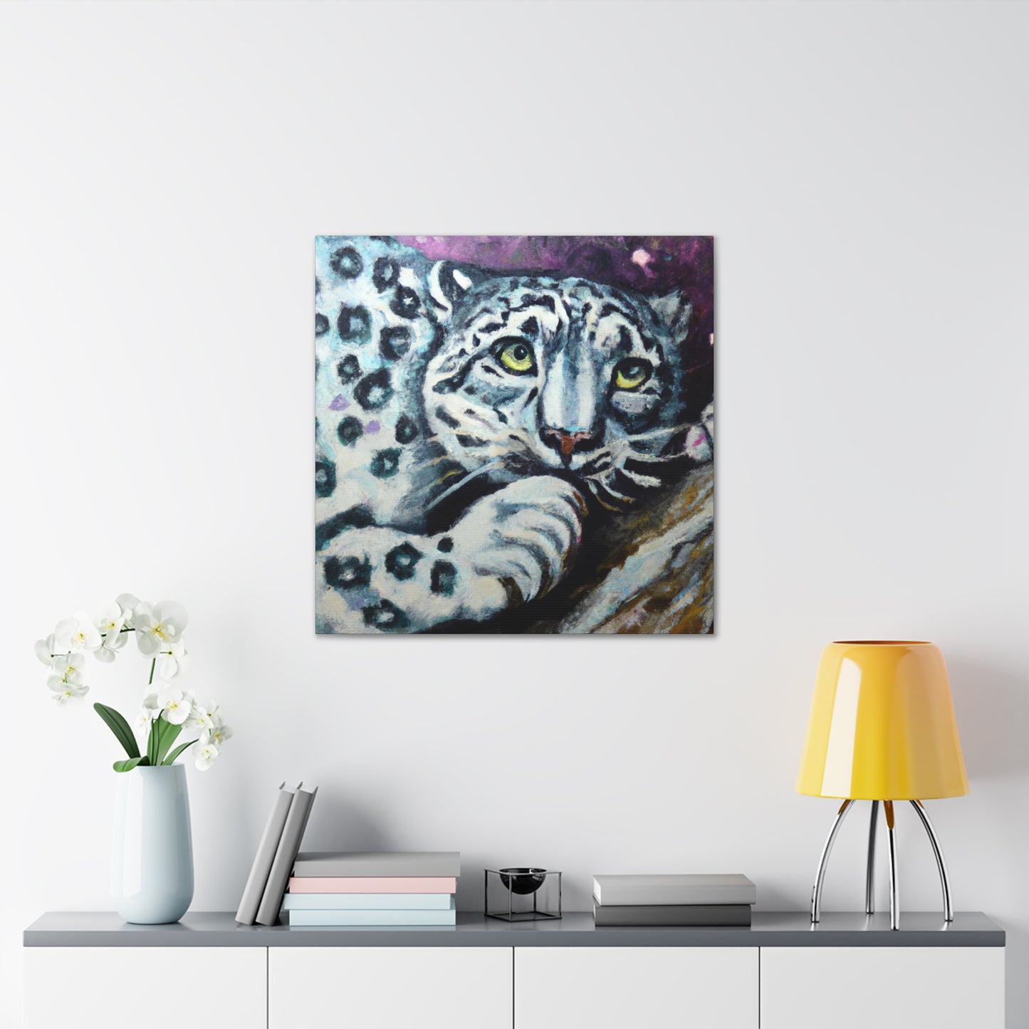 Snow Leopard Surrealism - Canvas