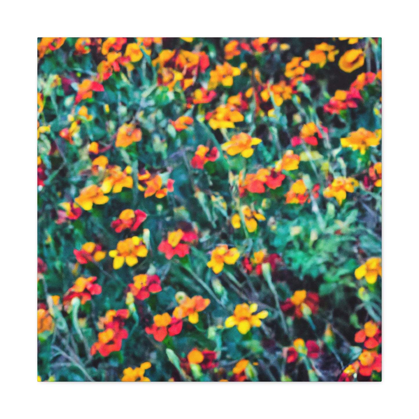 "Glorious Marigold Bloom" - Canvas