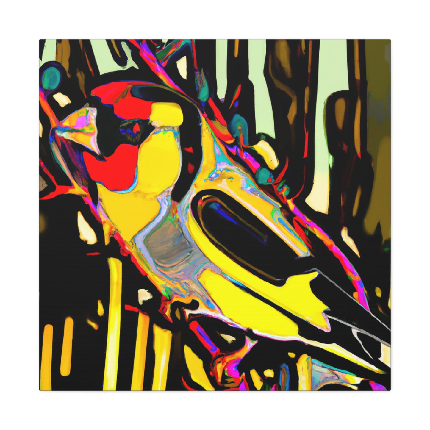 "American Goldfinch Flight" - Canvas