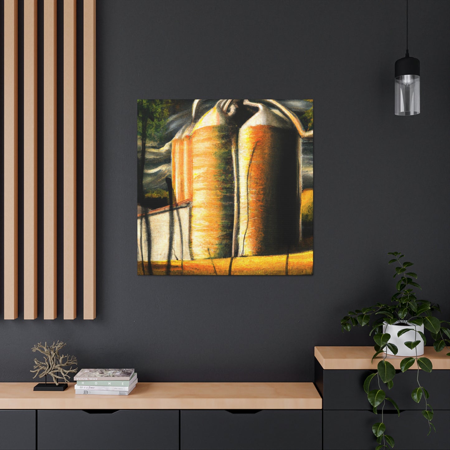 Silo in Surrealism - Canvas