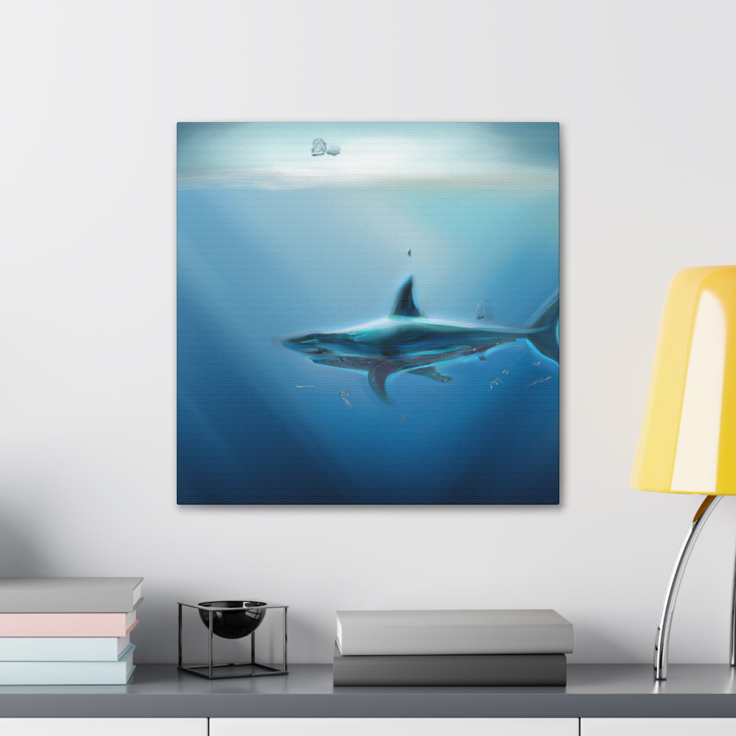 Sharks in Abstracted Light - Canvas