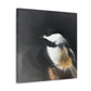 "Chickadee in the Spring". - Canvas