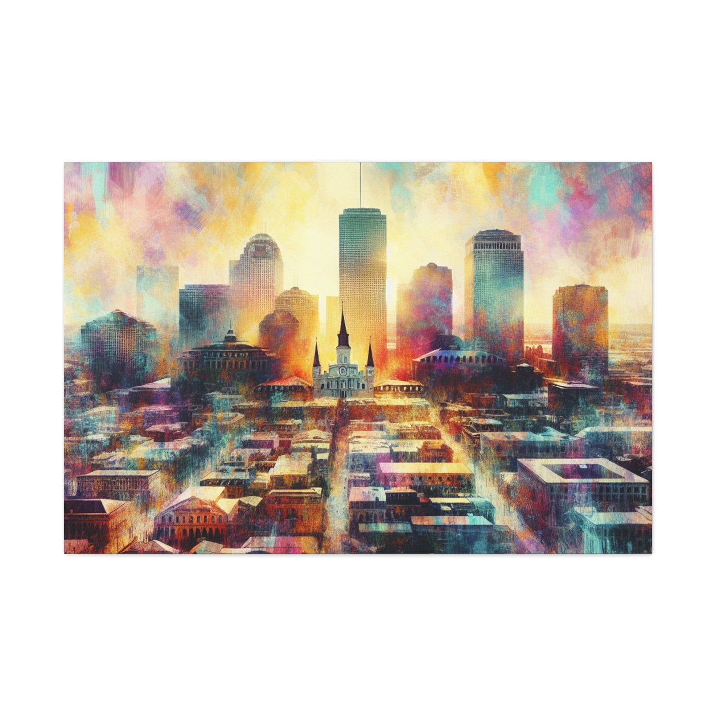 "Vibrant Crescent City" - Canvas