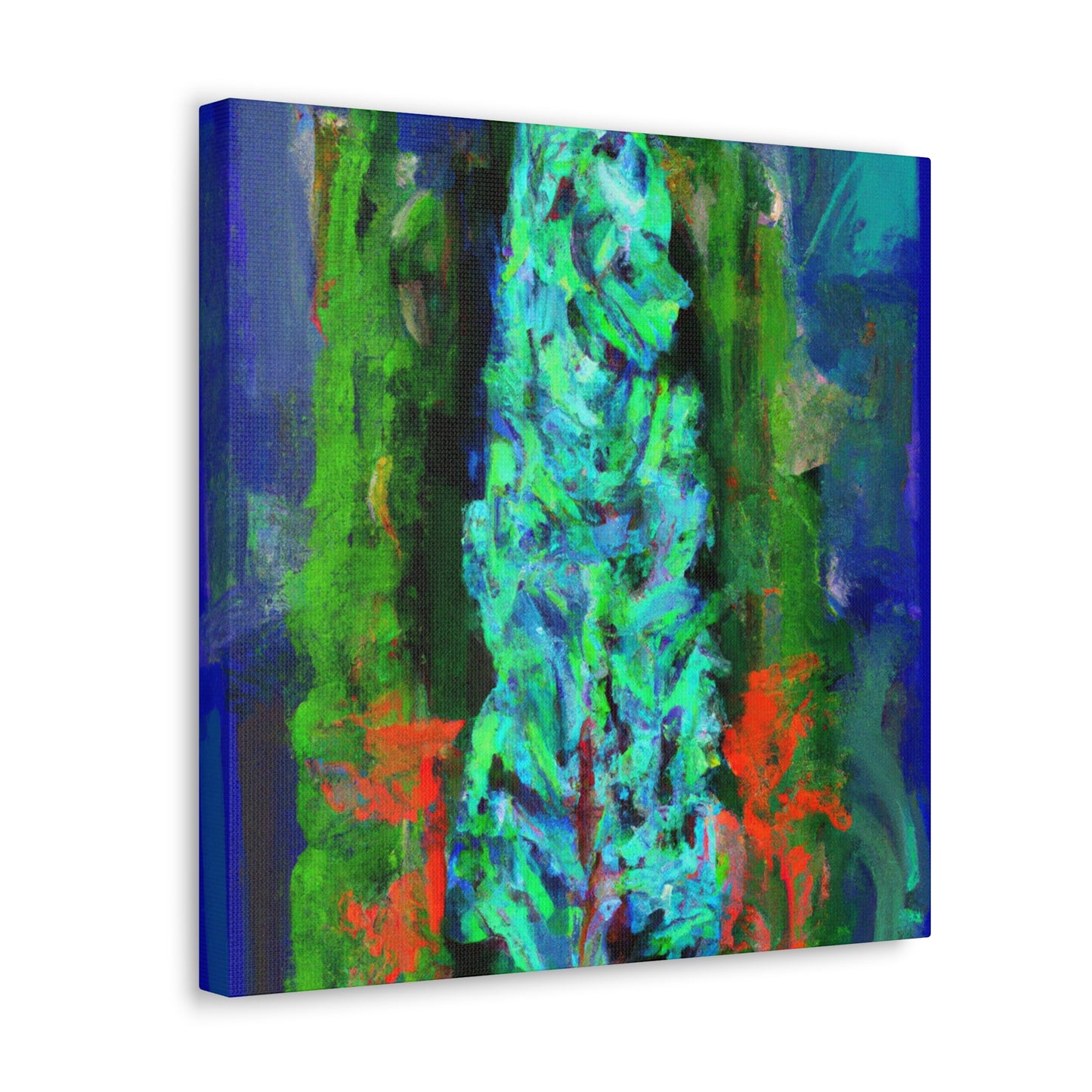 Cypress Tree Reflection - Canvas