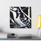 Downy Woodpecker Joy - Canvas