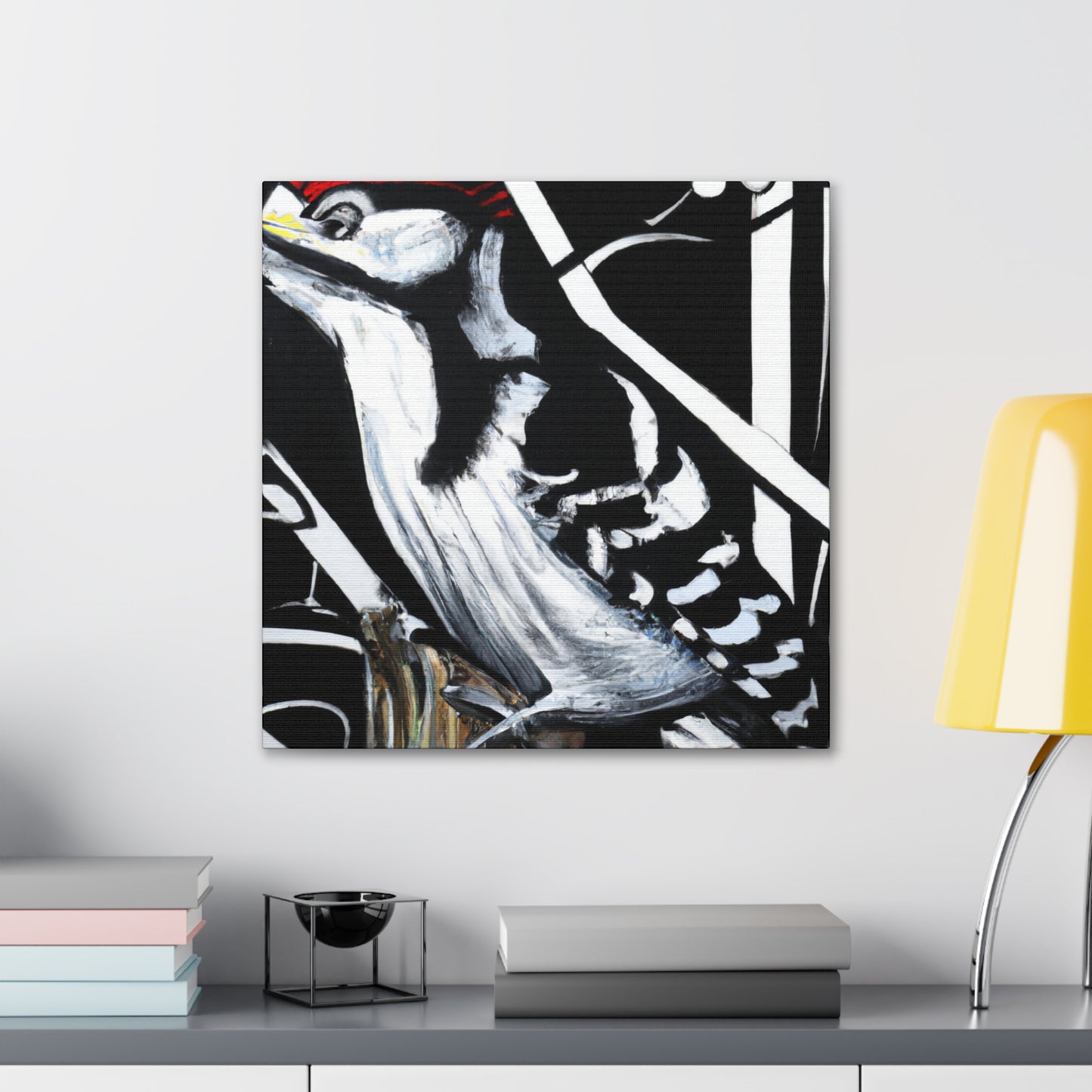 Downy Woodpecker Joy - Canvas