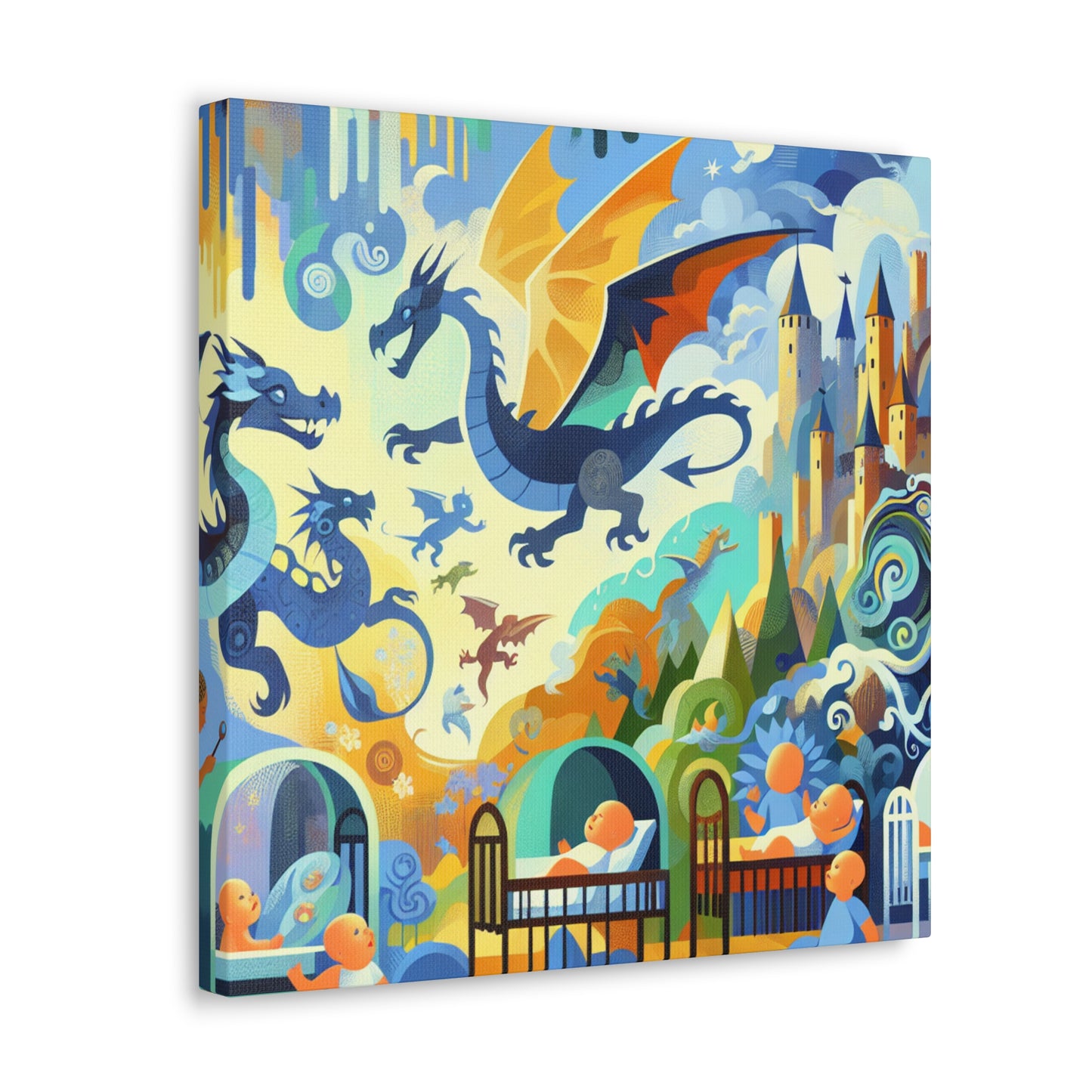 Enchanting Dragon Dreamscape - Canvas