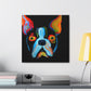 "Boston Terrier Symbiosis" - Canvas