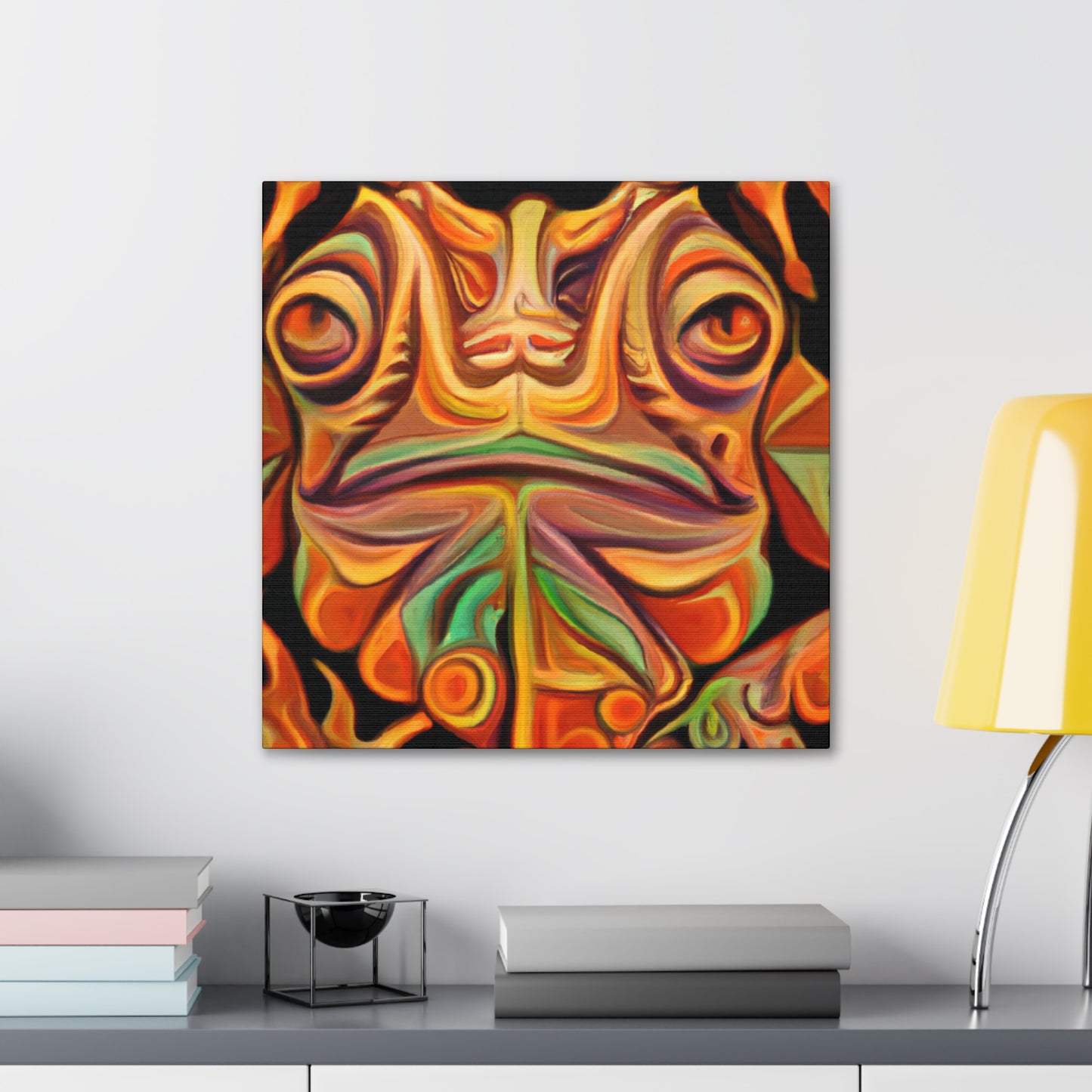 "Horned Lizard Monumental Deco" - Canvas