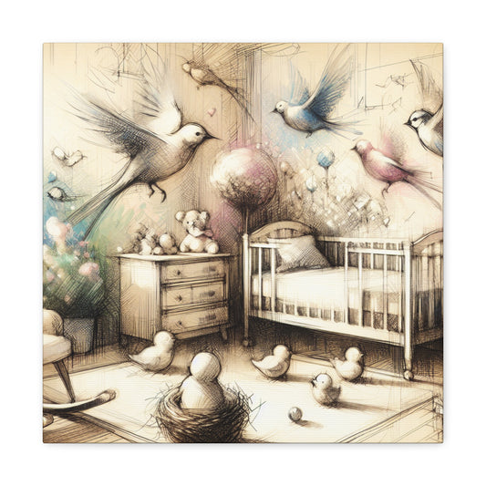 Flight of Feathered Dreams - Canvas