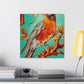 "American Robin's Songbird Symphony" - Canvas