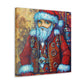 "Santa in Steampunk Magic" - Canvas