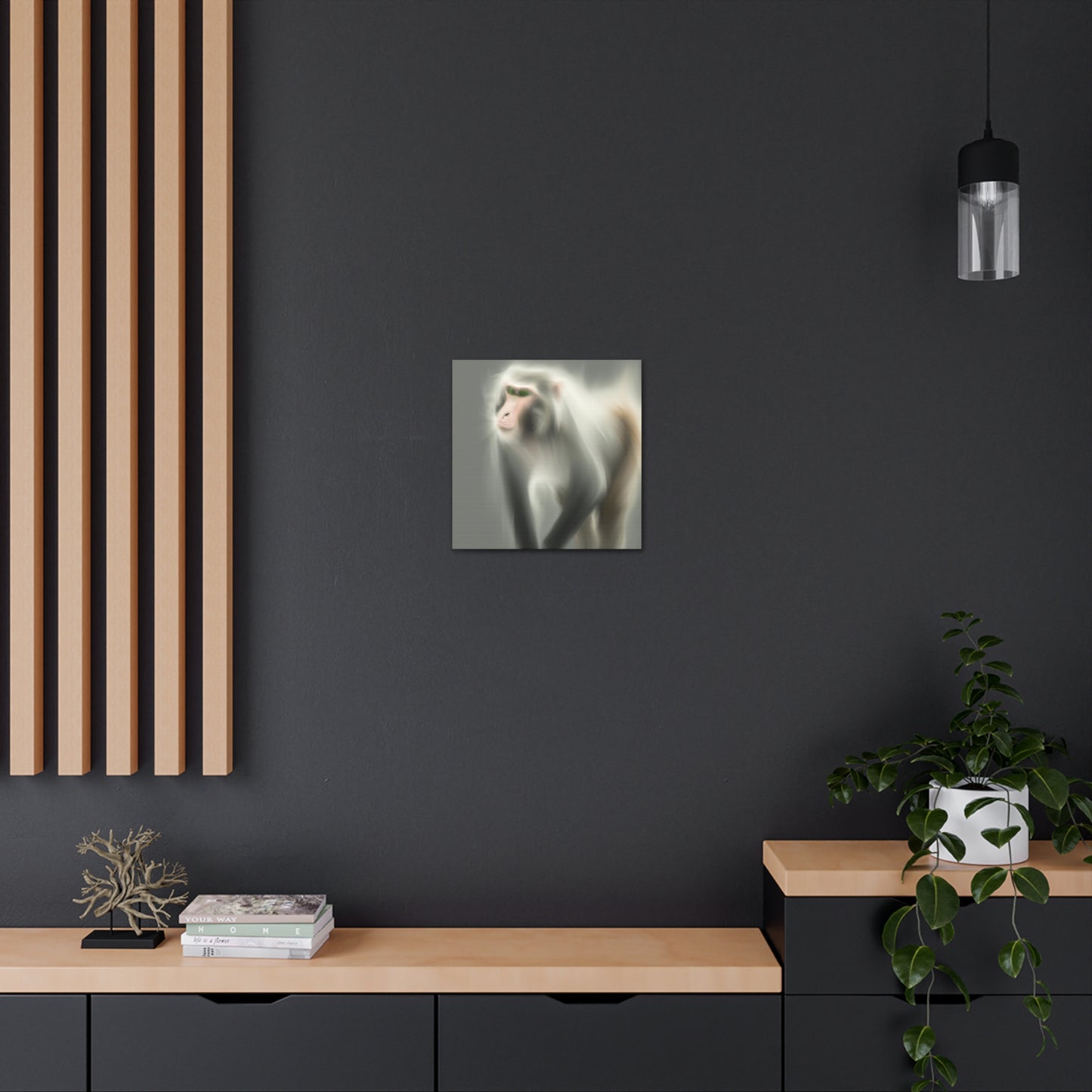 "Majestic Japanese Macaque" - Canvas