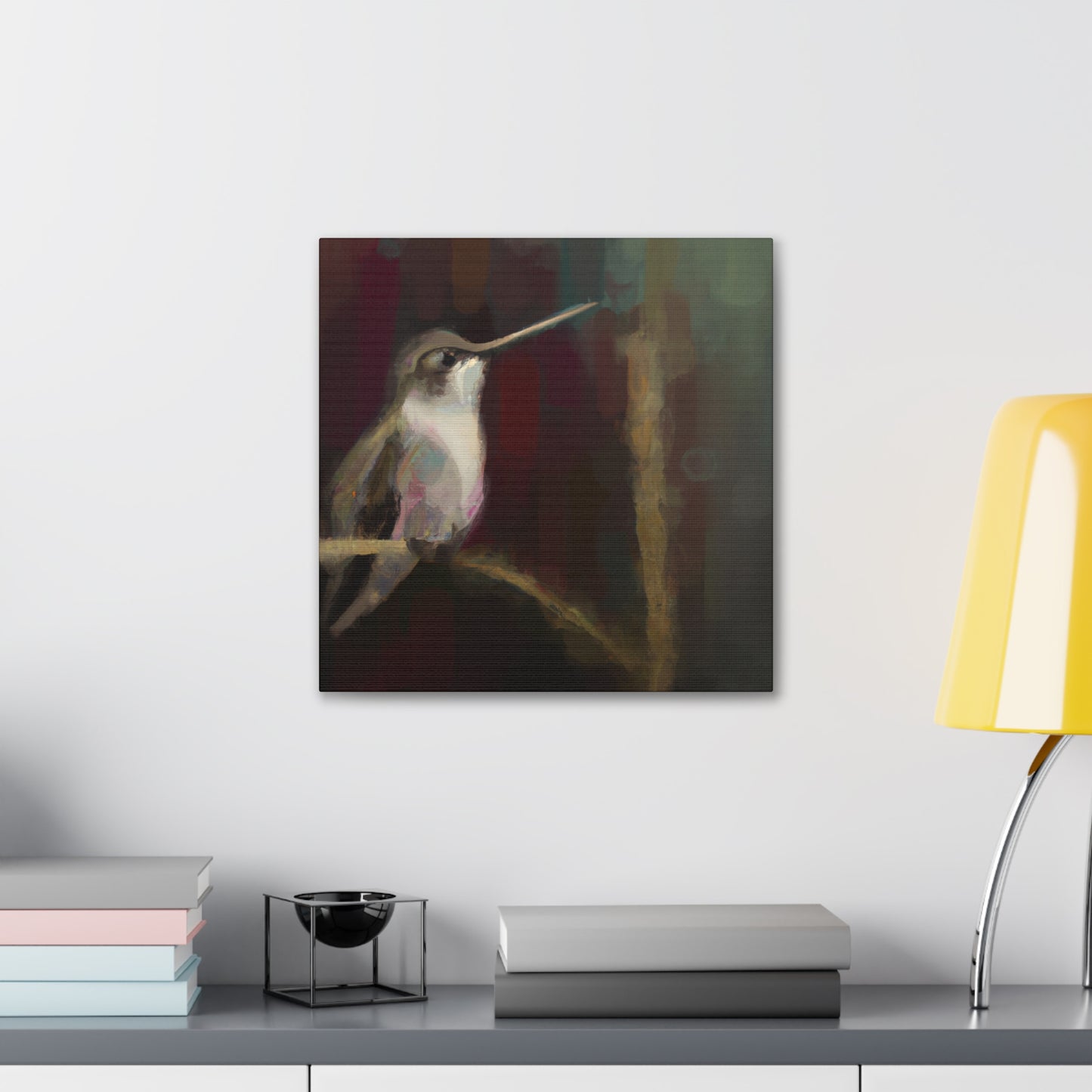 "Hummingbird in Expressionism". - Canvas