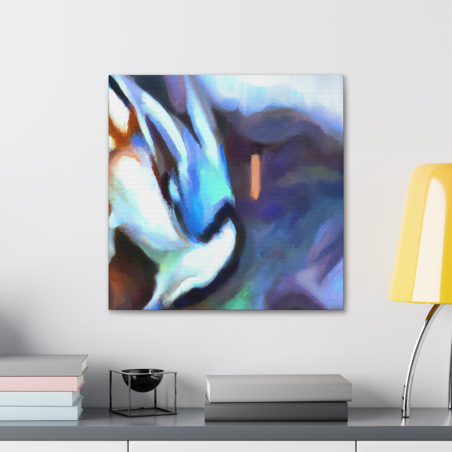 "Four White Nuthatches" - Canvas